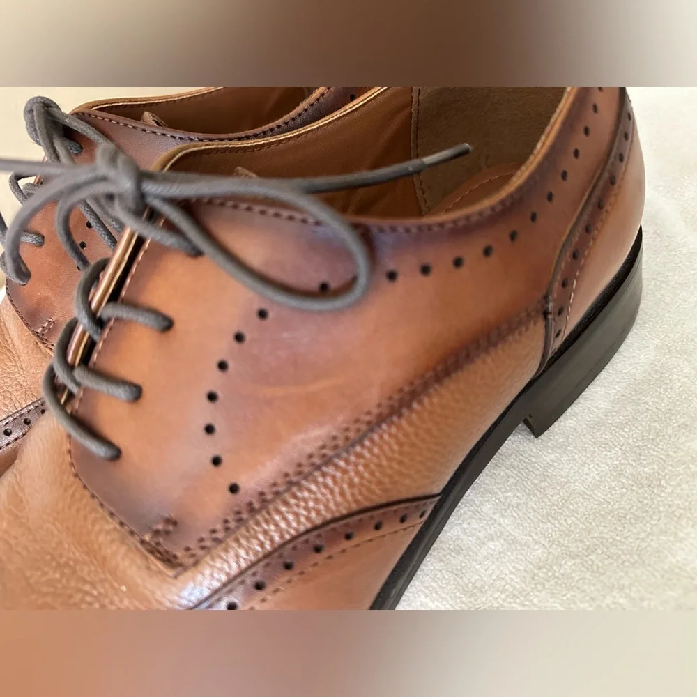 Nordstrom Rack Men’s ‎ Brown Leather Oxford Shoes - Size 10